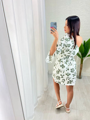 Vestido Nula Manga Floral